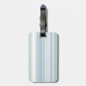 Étiquette À Bagage Bandes bleu glace monogramme (Dos Vertical)