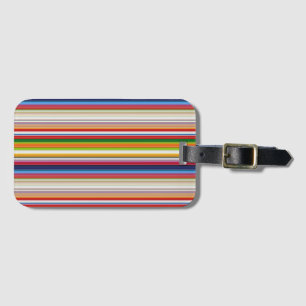 Étiquette À Bagage Bandes chaudes et colorées