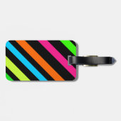 Étiquette À Bagage Bandes de néon (Dos horizontal)