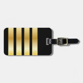 Étiquette À Bagage Bandes d'or Epaulet du capitaine de ligne (Devant horizontal)