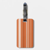 Étiquette À Bagage Bandes orange monogrammes (Dos Vertical)