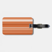 Étiquette À Bagage Bandes orange monogrammes (Dos horizontal)