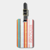 Étiquette À Bagage Bandes personnalisées (Devant Vertical)