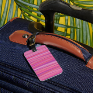 Étiquette À Bagage Bandes roses