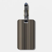 Étiquette À Bagage Bandes taupe monogramme (Dos Vertical)