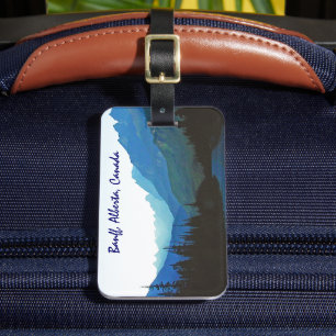 Étiquette À Bagage Banff Jasper Blue