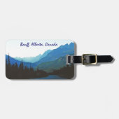 Étiquette À Bagage Banff Jasper Blue (Devant horizontal)
