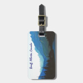 Étiquette À Bagage Banff Jasper Blue (Devant Vertical)