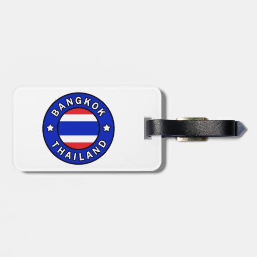 Étiquette À Bagage Bangkok Thaïlande (Dos horizontal)