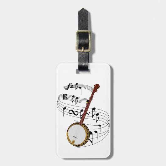 Étiquette À Bagage Banjo (Devant Vertical)