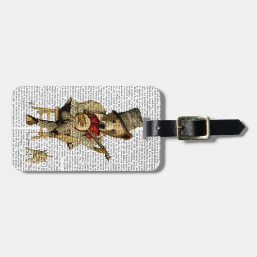 Étiquette À Bagage Banjo Bear (Devant horizontal)