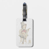 Étiquette À Bagage Banjo Bear (Dos Vertical)