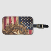 Étiquette À Bagage Bannière étoilée (Devant Horizontal)