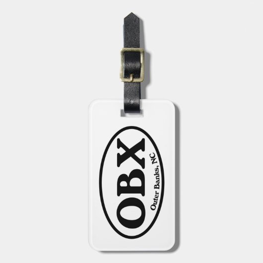 Étiquette À Bagage Banques externes d'OBX ovales (Devant Vertical)