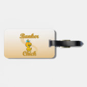 Étiquette À Bagage Banquier Chick (Dos horizontal)