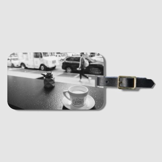 Étiquette À Bagage Bar café (Devant Horizontal)