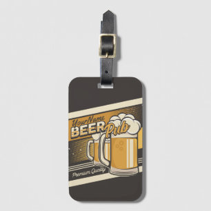 Étiquette À Bagage Bar de pub de bière froide Premium personnalisé