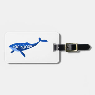 Étiquette À Bagage Bar Harbour Maine Whale