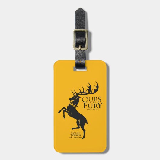 Étiquette À Bagage Baratheon Sigil - Notre Furie (Devant Vertical)