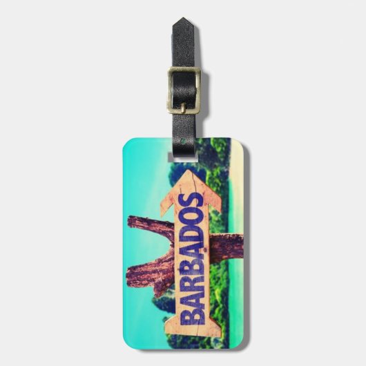 Étiquette À Bagage Barbade (Devant Vertical)