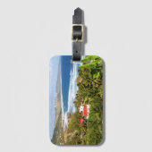 Étiquette À Bagage Barbados Carte postale, Océan, arbres tropicaux Ca (Devant Vertical)