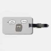 Étiquette À Bagage Barbe fraîche (Dos horizontal)