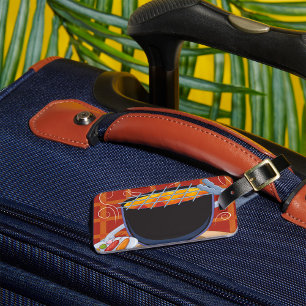 Étiquette À Bagage Barbecue Servi