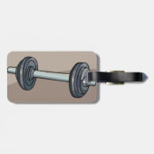 Étiquette À Bagage Barbell Weightlifting Gym Fitness Lover (Dos horizontal)