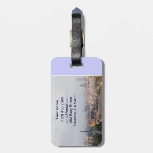 Étiquette À Bagage Barcelone (Dos Vertical)