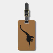 Étiquette À Bagage Barosaurus Dino Dinosaur (Devant Vertical)