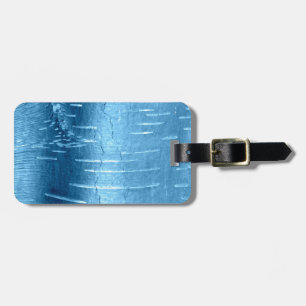 Étiquette À Bagage Barre d'arbre bleu