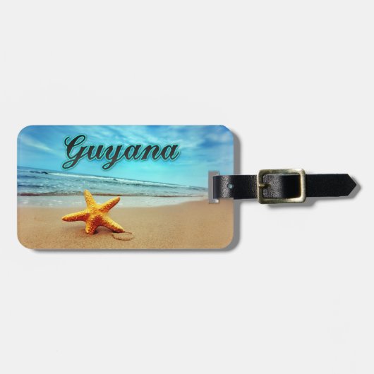 Étiquette À Bagage Barre de Guyane (Devant horizontal)