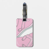 Étiquette À Bagage Bascules électroniques roses (Dos Vertical)