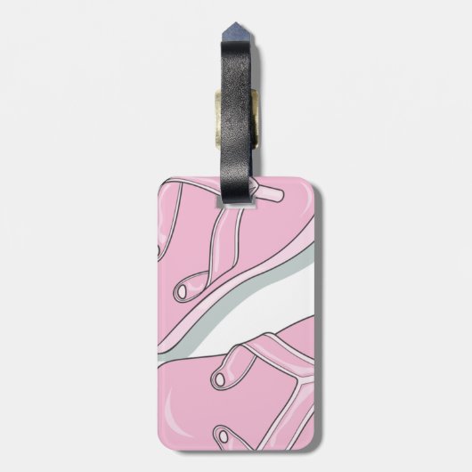Étiquette À Bagage Bascules électroniques roses (Dos Vertical)
