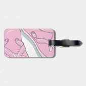 Étiquette À Bagage Bascules électroniques roses (Dos horizontal)