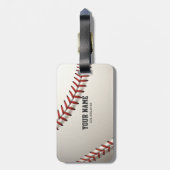 Étiquette À Bagage Base-ball (Dos Vertical)