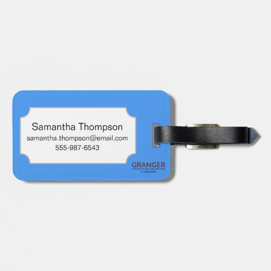 Étiquette À Bagage Base-ball d'équipe de minimes (Dos horizontal)