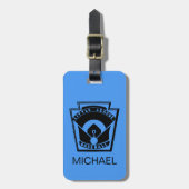 Étiquette À Bagage Base-ball d'équipe de minimes (Devant Vertical)