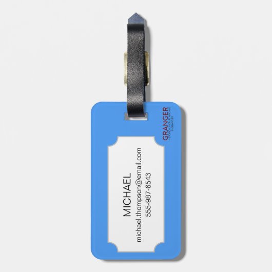 Étiquette À Bagage Base-ball d'équipe de minimes (Dos Vertical)