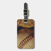 Étiquette À Bagage Base-ball vintages (Devant Vertical)