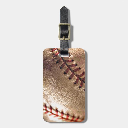 Étiquette À Bagage Baseball (Devant Vertical)