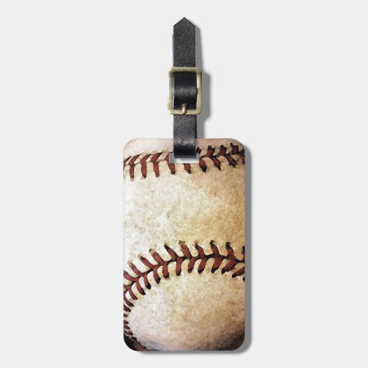 Étiquette À Bagage Baseball (Devant Vertical)