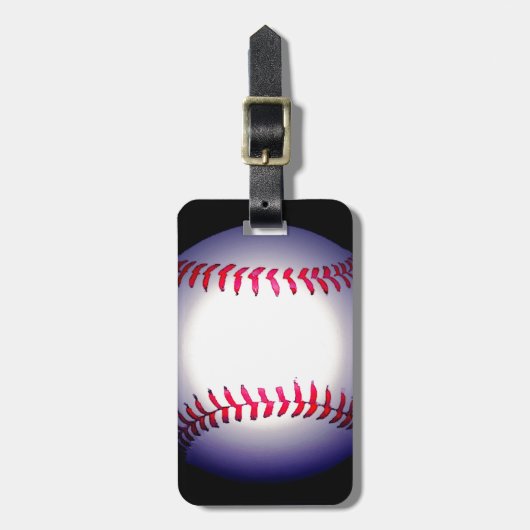 Étiquette À Bagage Baseball (Devant Vertical)