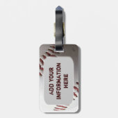 Étiquette À Bagage Baseball (Dos Vertical)