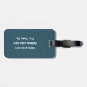 Étiquette À Bagage Baseball - Ball and Player silhouette Name Address (Dos horizontal)