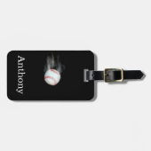 Étiquette À Bagage Baseball Brûlant (Devant horizontal)