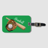 Étiquette À Bagage Baseball pour enfants (Devant Horizontal)