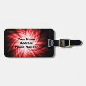 Étiquette À Bagage Baseball rouge (Devant horizontal)