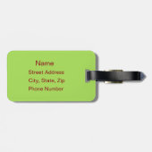 Étiquette À Bagage Baseball Sport personnalisé (Dos horizontal)