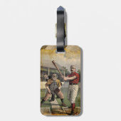 Étiquette À Bagage Baseball : Vintage (Dos Vertical)